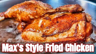 MAXS STYLE FRIED CHICKEN WITH FRENCH FRIES  HOW TO MAKE MAXS FRIED CHICKEN [upl. by Heddy]