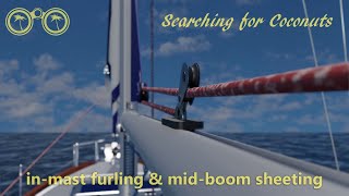 Sailing tutorial InMast Furling Midboom Sheeting Sailing for beginners  learning to sail [upl. by Woodhead767]