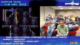 Castlevania Symphony of The Night  SPEED RUN by Romscout 04914 Live at AGDQ 2013 Saturn [upl. by Sewole]