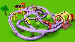 Train for kids  Kids Railway  Toy Videos  Choo Train Cartoon  Toy Factory Cartoon [upl. by London]