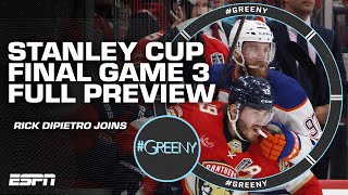 FULL PREVIEW Game 3 of the Stanley Cup Final with Rick DiPietro  Greeny [upl. by Rosalyn]