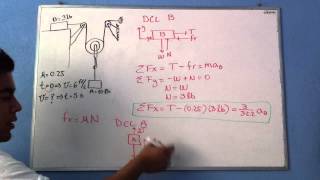 Poleas y Diagrama de cuerpo libre Ejercicio 1 [upl. by Peri748]