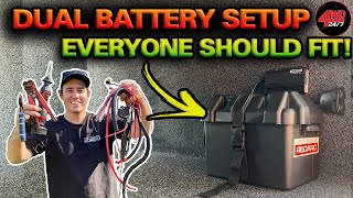 SIMPLE AFFORDABLE Dual battery setup that works EASY DIY 12V tips you’ve NEVER seen before [upl. by Alford]