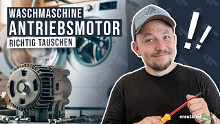 Antriebsmotor Waschmaschine wechseln  so geht es [upl. by Bride]