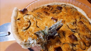 Quiche Tarte à la courgetteتارت كيش الكوسة [upl. by Alyahsat974]