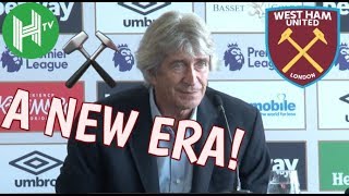 West Ham unveil Manuel Pellegrini as their new manager ⚒ [upl. by Halyak]