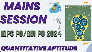 IBPS POSBI PO 2024 QUANTS MAINS SECTION  DAY 7  QUANTITATIVE APTITUDE  MR KARTHICK [upl. by Audrie48]