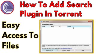 How To Search Torrents In qBittorrent  how to add search plugins to qbittorrent [upl. by Aloeda]