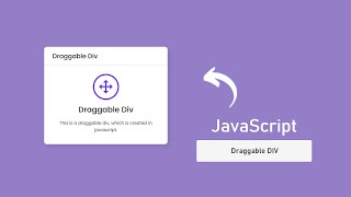 How to make Draggable Div Element in JavaScript [upl. by Bausch294]