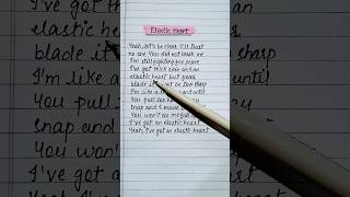 Sia  Elastic Heart Lyrics song shorts viral lyrics handwriting [upl. by Eilra]