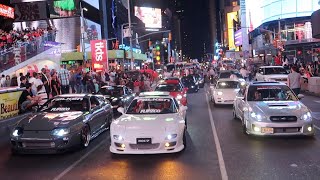 SHUTTING DOWN TIMES SQUARE WITH JDM LEGENDS [upl. by Swanhildas563]