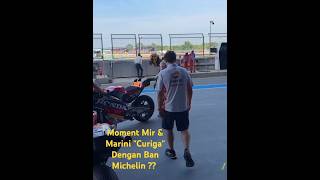 Moment Mir amp Luca Marini quotCurigaiquot Ban Michelin  motogp [upl. by Layap]