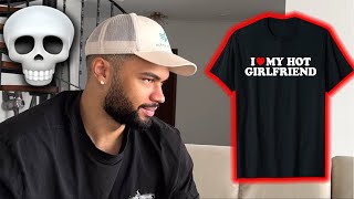 CRINGE COUPLE SHIRTS PRANK [upl. by Brindle]