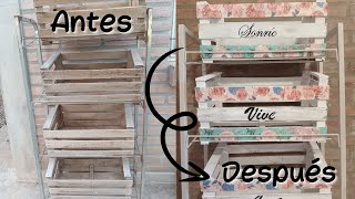 DIY Restauramos REPISA Y CAJONES DE VERDURA [upl. by Laeira266]