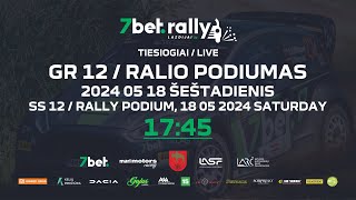 7BET RALLY LAZDIJAI 2024 BIG JUMP GR 12 RALIO PODIUMAS LAZDIJUOSE [upl. by Vaasta741]