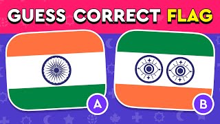 Guess the Correct Flag ✅  50 Country Flags Quiz  Easy Medium Hard Levels [upl. by Atinej160]