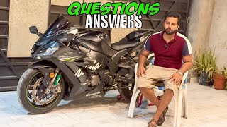 QnA with Arslan Sheikh MotoVlogs  Kawasaki Ninja Zx10R [upl. by Air]