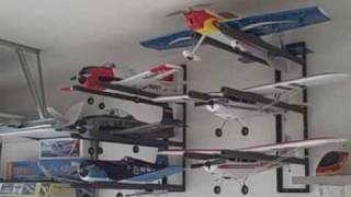 Radio Control RC Airplane Wall Hanger Storage Rack System [upl. by Aytac]