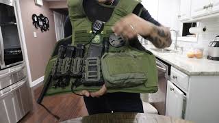 YAKEDA Quick Release Military Tactical Outdoor Vest Strenght Training Weight Vest [upl. by Schaeffer]