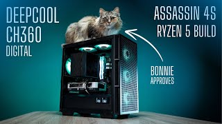 Deepcool CH360 Digital  Assassin 4S  Ryzen 5 7600X  MATX PC Build  cat approved [upl. by Mayhs]