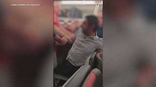 Unruly Passenger Thrown off American Airlines Flight [upl. by Hardman537]