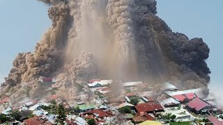 Dukono VOLCANO EXPLODES in Epic Eruption Indonesia in chaos halmahera volcano eruption 2024 [upl. by Ruyam]