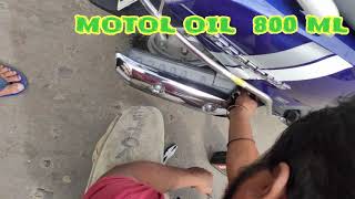 SUZUKI ACCESS 125 ENGINE OIL CHANGE  MOTUL OIL 800 ML [upl. by Yanehc]