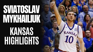 Sviatoslav Mykhailiuk Official Kansas Jayhawks Highlights [upl. by Odlonra202]