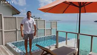 Oblu Select at Sangeli Maldives  Water Villa with Pool Room Tour [upl. by Hgielram]