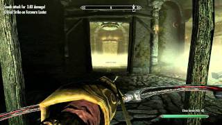 Skyrim Sneak Archer Gameplay Master Difficulty [upl. by Willi]