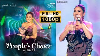 MORISSETTE Accepts The Peoples Choice Award At Billboard Philippines Women In Music FULL HD [upl. by Laughry]