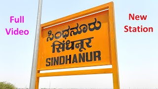 Newly inaugurated Sindhanur Railway Station  ಸಿಂಧನೂರು [upl. by Steinman]