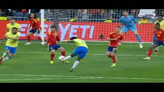 Endrick goal vs Spain [upl. by Ellerad]