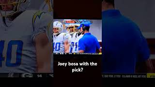 Joey bosa with the pick chargers madden24 nfl funny Chargers ksi [upl. by Naugan]