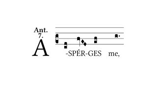 Asperges Me  Gregorian Chant [upl. by Enniotna]