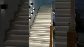 Motion Sensor LED Stair Lights Kit  Stairway Lighting  superlightingled [upl. by Enelec]