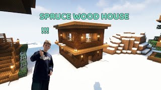 HOW to BUILD a SPRUCE WOOD HOUSE  minecraft [upl. by Dabney856]