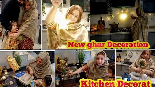 Aftar or Namaz ki jaga set kr li \\ New ghar mn Mera Pehla Ramzan \\ Kitchen bi decorate kr liya \\ [upl. by Sixele]