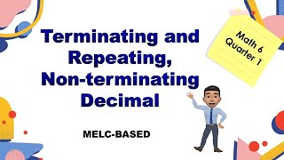 Terminating and Repeating Non terminating Decimals [upl. by Sadie]