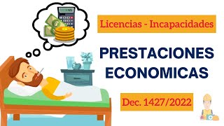 Prestaciones económicas del SGSSS💰Decreto 1427 de 2022  seguridadysalud [upl. by Irrabaj]