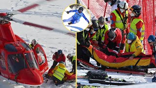 Alexis Pinturault’s Terrifying Crash at Wengen 2024 SuperG A Detailed Analysis [upl. by Millur]