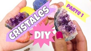 como hacer cristales caseros\manualidades fáciles [upl. by Avivah]