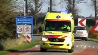 Brandweer politie en ambulances met spoed naar waterongeval Avenhorn [upl. by Terryn]