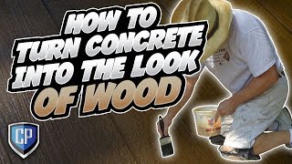 How to Turn Concrete Into the Look of Wood [upl. by Sulokcin]