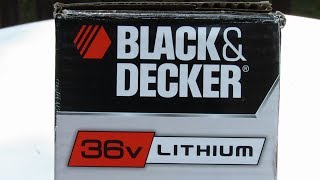 Black amp Decker 36 Volt WeedeaterTrimmerEdger  Unboxing Assembly and Demonstration [upl. by Schalles]