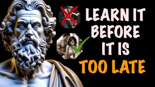 8 Stoic Lessons MEN learn TOO late in life  Stoicism [upl. by Anelhtak]