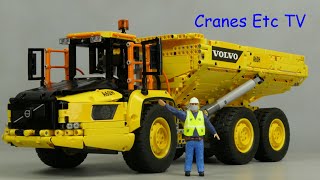 Lego Technic Volvo A60H Articulated Hauler by Cranes Etc TV [upl. by Adim]