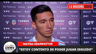 KRANEVITTER quotESTOY CONTENTO DE PODER JUGAR SEGUIDOquot [upl. by Kacie]