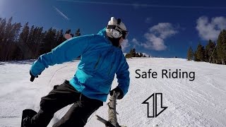 Safe Snowboarding when its busy [upl. by Gresham282]