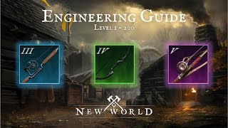 Easiest Way to 200 Engineering  New World  Most Efficient Method [upl. by Doralin850]